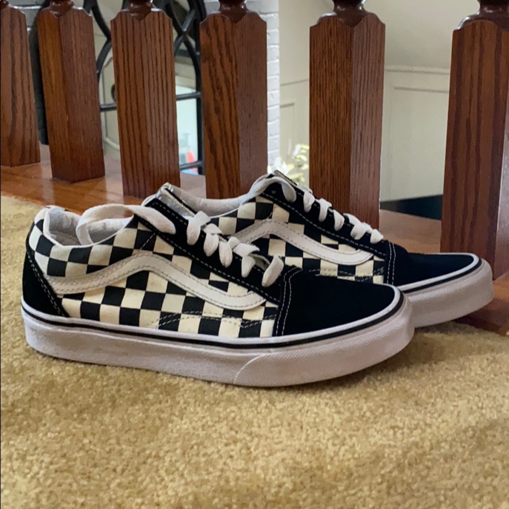 Vans - Black & White checker - size W 5.5